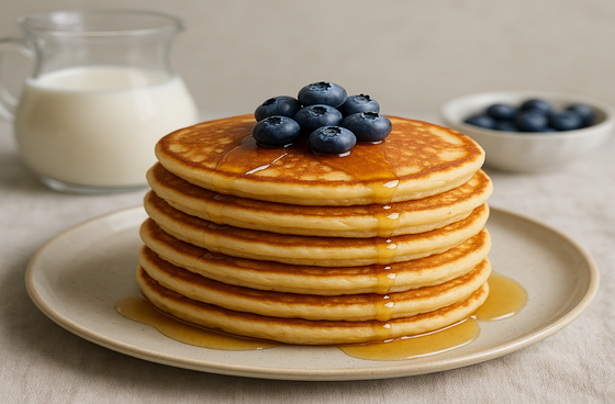 Pancakes with milk